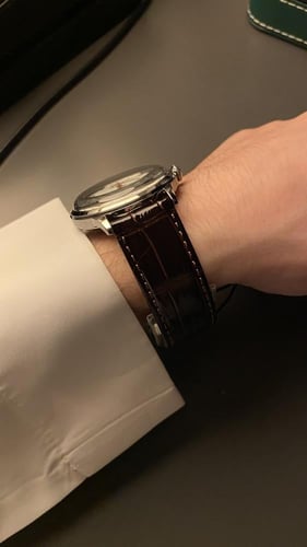 ساعة أورينت - بامبينو كلاسيك ارقام برونزي أبيض