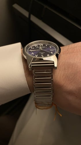 ساعة وست اند واتش - عربيه اللون كحلي