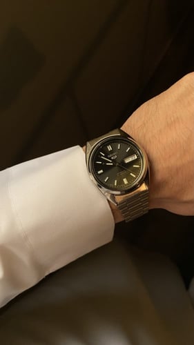 ساعة سيكو 5 اوتوماتيك - رمادي