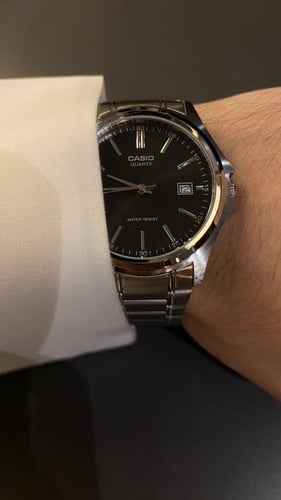 ساعة كاسيو كوارتز- أسود تاريخ