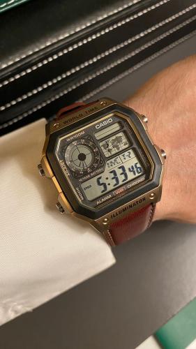 ساعة كاسيو - رقمية جلد