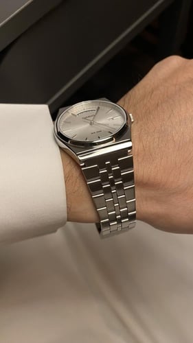 ساعة كاسيو - أبيض تاريخ يوم