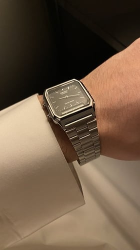 ساعة كاسيو فنتج توقيتين - أسود