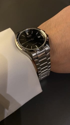 ساعة كاسيو كوارتز- أسود تاريخ