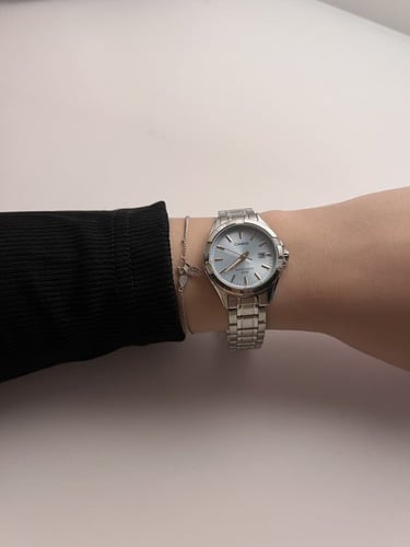 ساعة كاسيو كوارتز - تاريخ / سماوي (نسائيه)