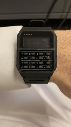 ساعة كاسيو اسود حاسبه - CA53WF