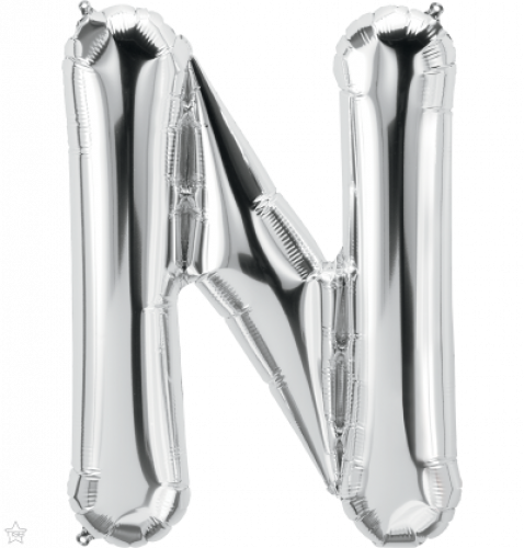FOIL LARGE LETTER SILVER (عدد 5 قطع) N