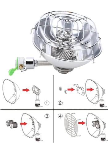 مدفاة مزدوجة الراس من الستانلس ستيل