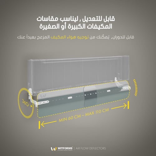 موزع وموجه هواء مكيف السبلت