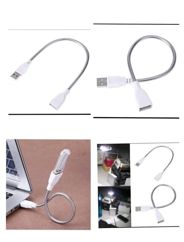 كيبل تمديد USB مرن مع أنبوب معدني