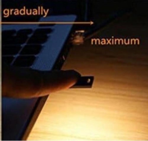 مصباح صغير الحجم يعمل عن طريق منفذ USB