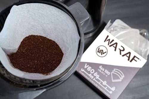 فلاتر القهوة وراف المخروطية اليابانية V60 مقاس 02...