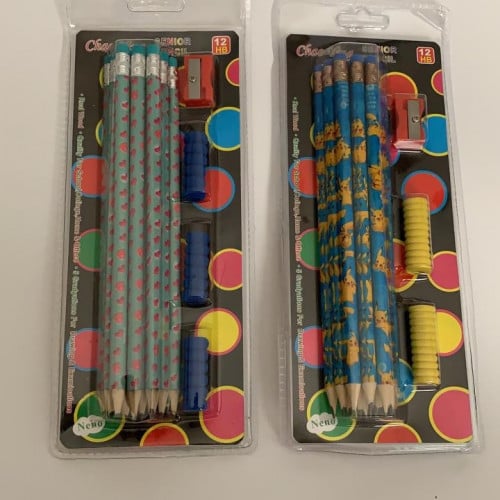 طقم 12 مرسام + براية + مساكات