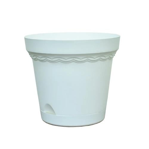 حوض زراعي بلاستيك مقاس 30*30 سم لون أبيض