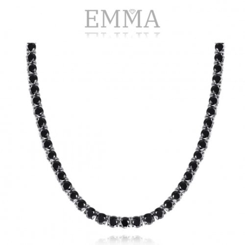 عقد تنيس من الفضة الاسترليني 925والماس المويسانيت