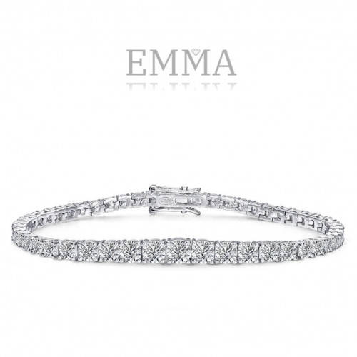 سوار تنيس من الفضة الاسترليني 925والماس المويسانيت