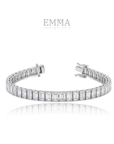 سوار من الفضة الإسترليني وألماس المويسانيت