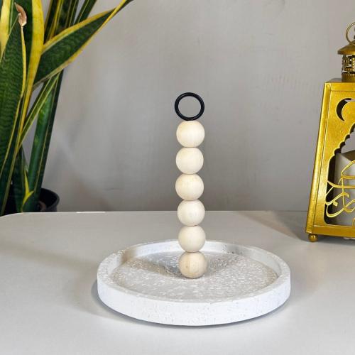 صحن رخامي ابيض