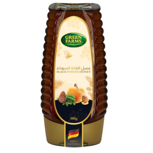 عسل الغابة السوداء عبوة ضاغطة من جرين فارمز، 300 ج...
