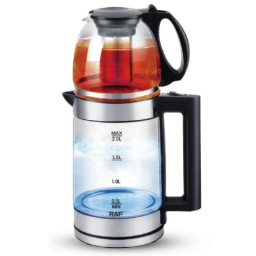 غلاية كهربائية مزدوجة مع فلتر شاهي