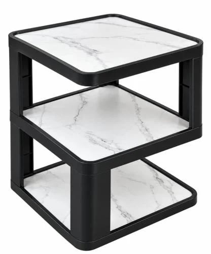 Black plastic side table 35*35*48CM