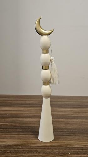 ديكور منارة مسجد بيج هلال ذهبي كبير TM-1098