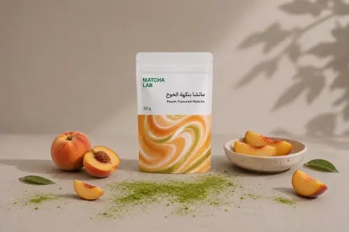 ماتشا لاب بنكهة الخوخ 50 جرام