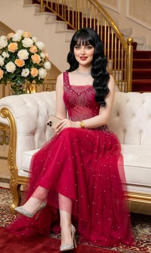 فستان أحمر ساحر -مقاس من 8 الى 14