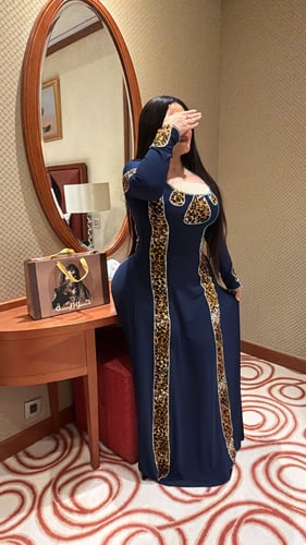 فستان كلوش بتايقر