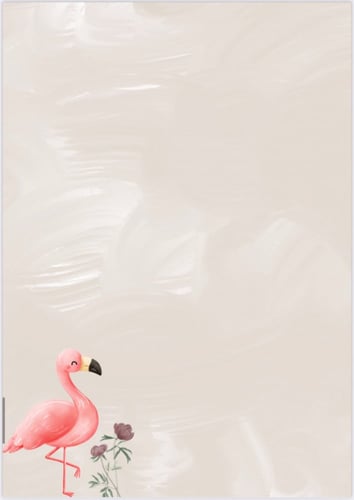 ملف انجاز طلاب بثيم طائر الفلامنجو جاهز للطباعة