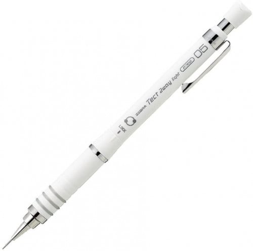 Zebra - قلم ميكانيكي أبيض 0.5