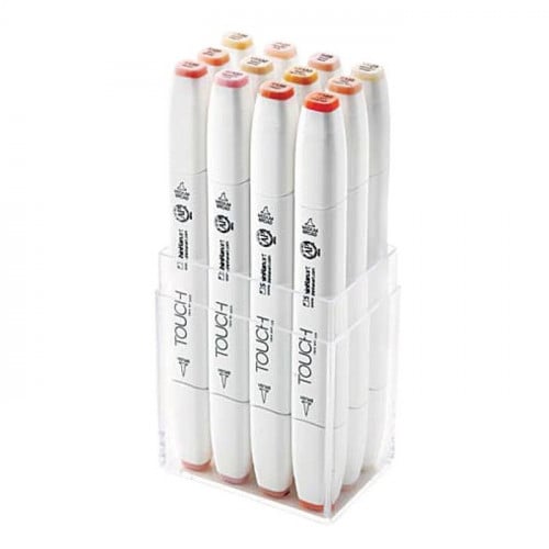 ShinHanArt - طقم ماركرز Touch الكوري - ١٢ لون (ألو...