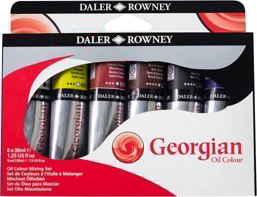 Daler Rwoney - طقم ألوان زيتية - ٦ أنابيب - ٣٨ مل