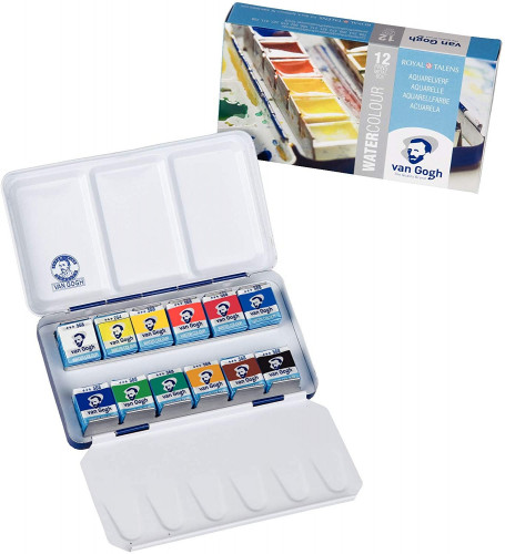 Van Gogh - ألوان مائية - ١٢ قالب