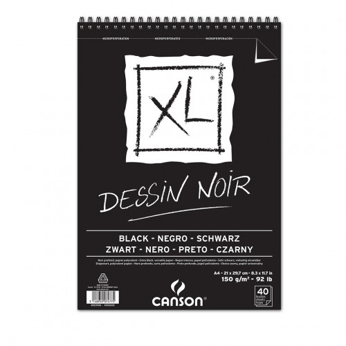 كراس سكتش (أسود) | ٤٠ ورقة - ١٥٠ جم - ٢١ * ٢٩.٧ سم
