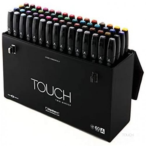 ShinHanArt - طقم ماركرز Touch الكوري - ٦٠ لون (مجم...