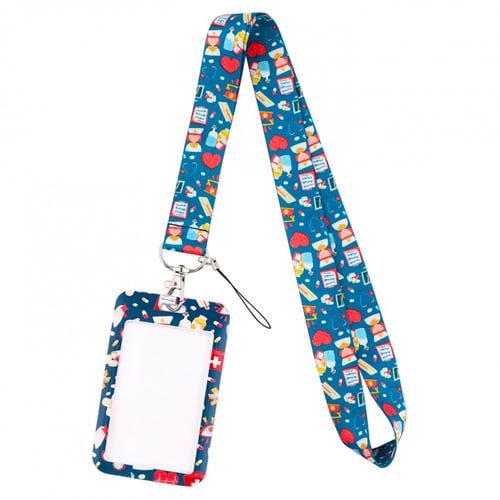 حامل البطاقة على الرقبة