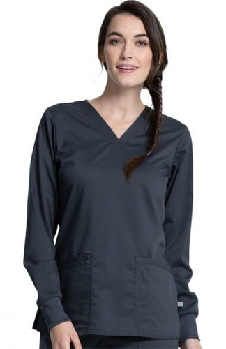 بلوزة طبية نسائية بأكمام (WW855AB)