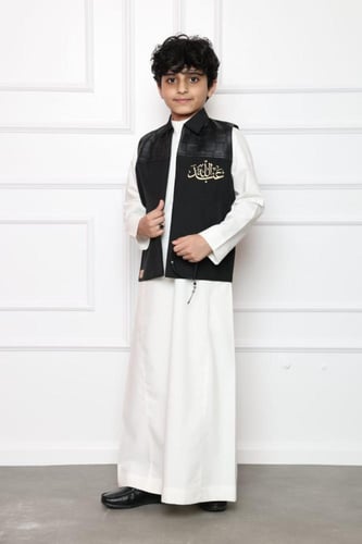 سديري اطفال بوكس ليذرر-لون أسود