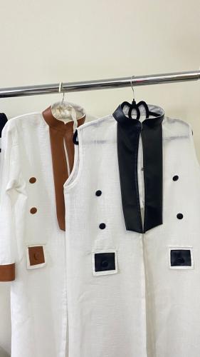 دقله لنن جلد اسود اطفال للعيد