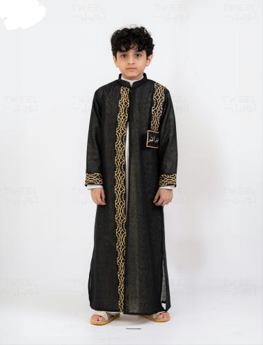 دقله ملكي أطفال لنن اسود