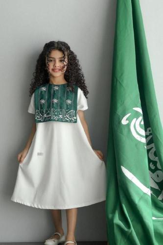 فستان اليوم الوطني السعودي شعار المملكه