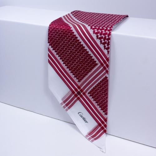 شماغ كارتير احمر غامق