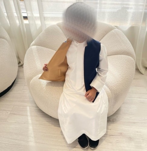 سديري جوخ دبل فيس أطفال بيج +كحلي