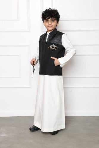 سديري اطفال بوكس ليذرر-لون أسود