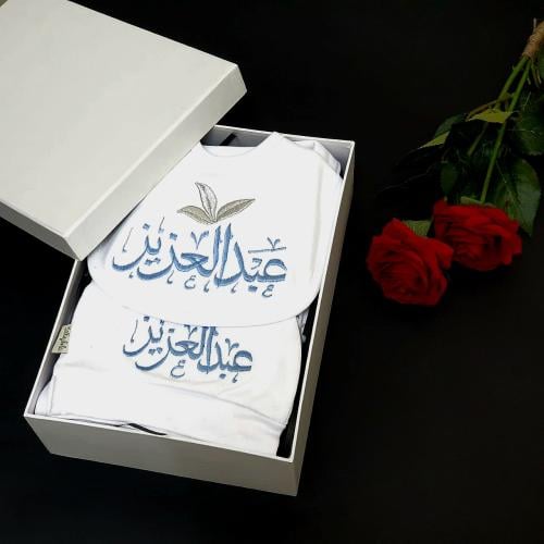طقم مواليد ابيض 4 قطع