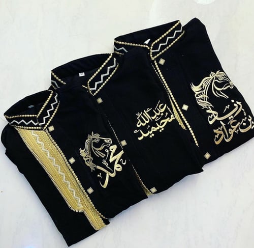 دقلة موديل البشت بالون الاسود المميز