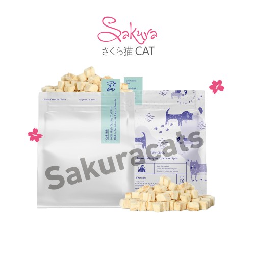 سمك القد طبيعي مجفف بالتجميد