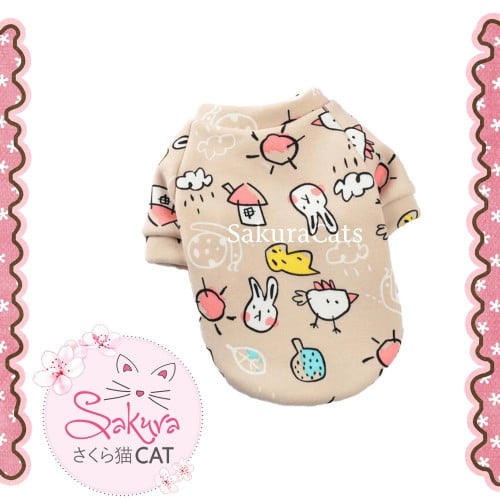 بلوزة قطنية - اللون بيج -