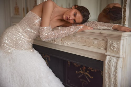 فستان زفاف540 Burgundia